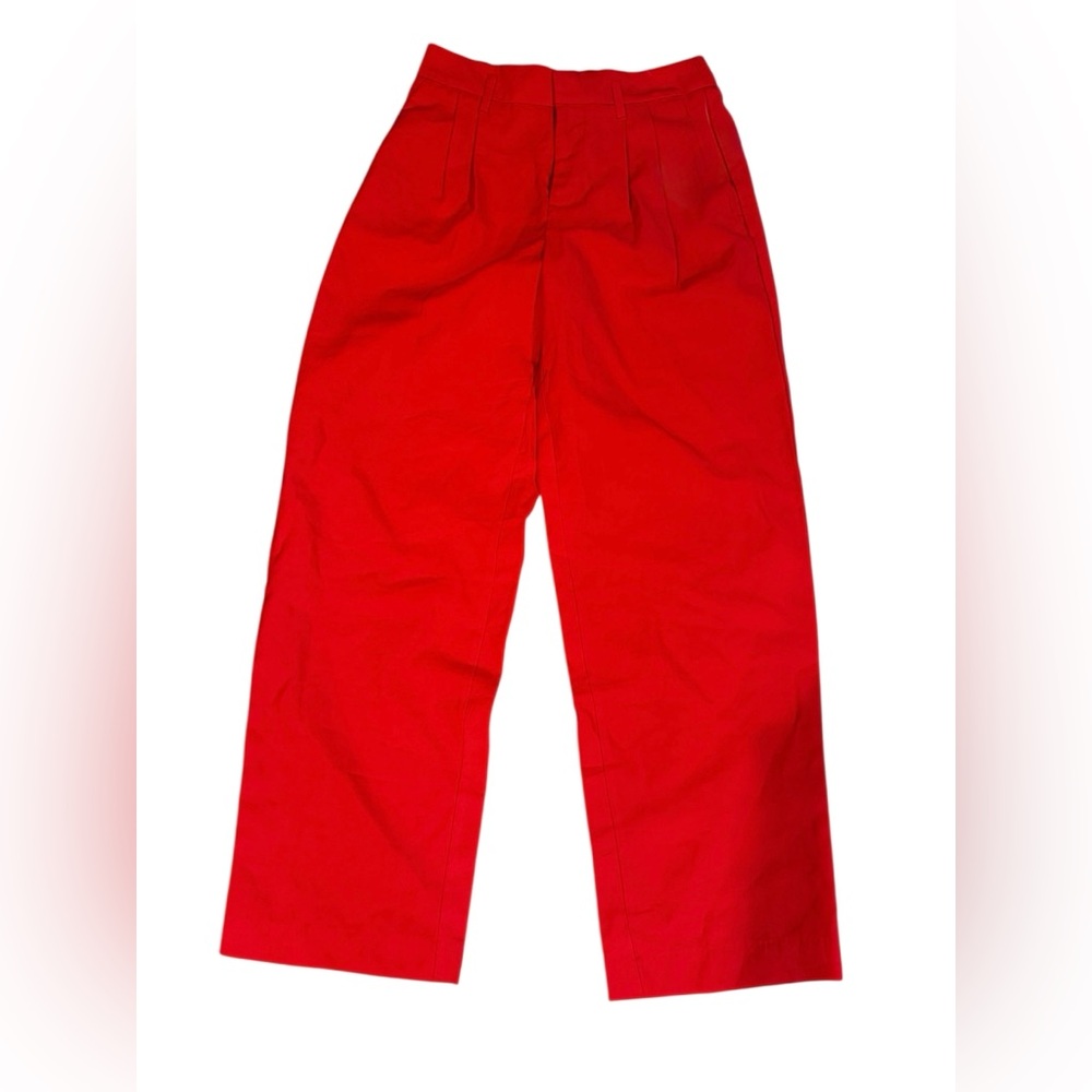 a new day Red Wide-Leg Chinos